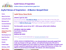 Tablet Screenshot of joyfulvoices.org